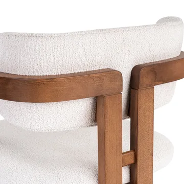 Bonavista Stol - hvit og valnøtt - Møbler - Stoler - Spisestuestoler & kjøkkenstoler