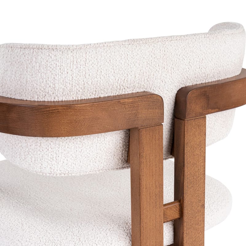 Bonavista Stol - hvit og valnøtt - Møbler - Stoler - Spisestuestoler & kjøkkenstoler