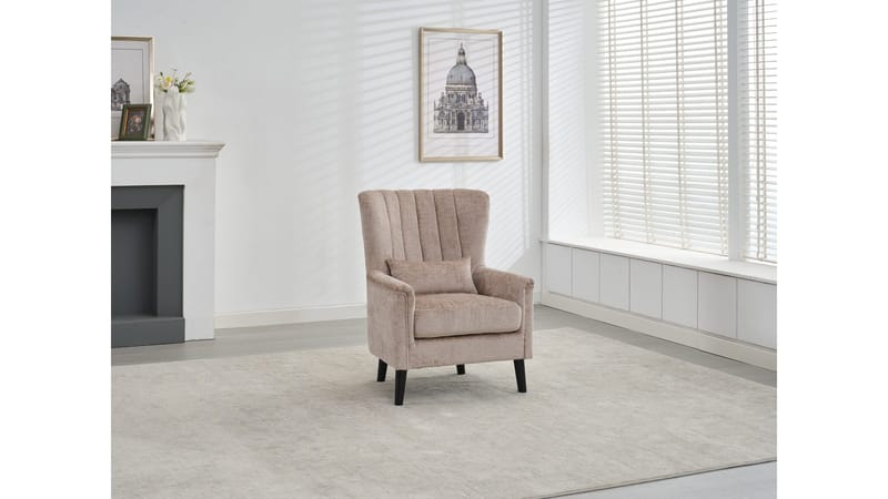 Brevalo lenestol i bouclé - Biscuit - Møbler - Stoler - Lenestoler