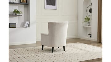 Brevalo lenestol i bouclé - Krem - Møbler - Stoler - Lenestoler