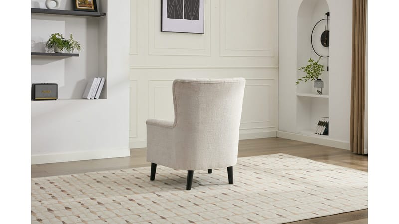 Brevalo lenestol i bouclé - Krem - Møbler - Stoler - Lenestoler