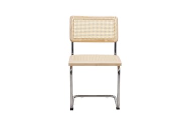 Builld Spisestol - Natur/Krom - Møbler - Stoler - Spisestuestoler & kjøkkenstoler