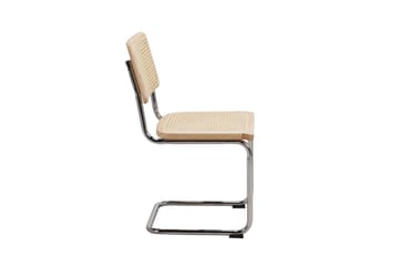 Builld Spisestol - Natur/Krom - Møbler - Stoler - Spisestuestoler & kjøkkenstoler