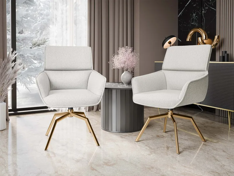 Calrosen Kontorstol 2-pakning - Beige - Møbler - Stoler - Kontorstol & skrivebordsstol