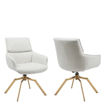 Calrosen Kontorstol 2-pakning - Beige - Møbler - Stoler - Kontorstol & skrivebordsstol