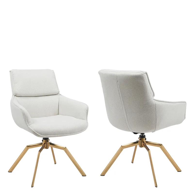 Calrosen Kontorstol 2-pakning, Beige