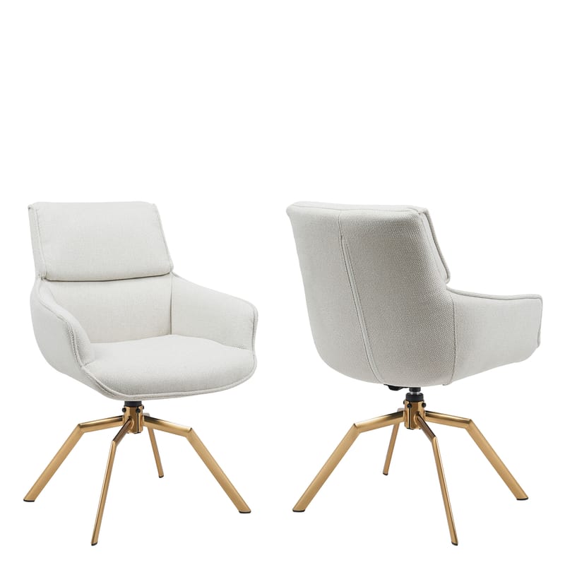 Calrosen Kontorstol 2-pakning - Beige - Møbler - Stoler - Kontorstol & skrivebordsstol