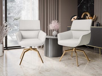 Calrosen Kontorstol 2-pakning - Beige - Møbler - Stoler - Kontorstol & skrivebordsstol