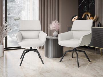 Calrosen Kontorstol 2-pakning - Beige - Møbler - Stoler - Kontorstol & skrivebordsstol