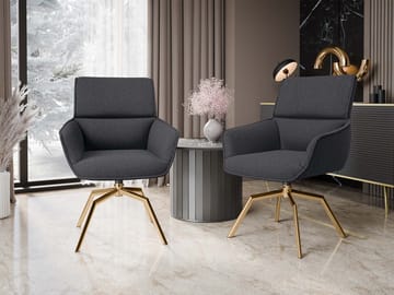 Calrosen Kontorstol 2-pakning - Grå - Møbler - Stoler - Kontorstol & skrivebordsstol