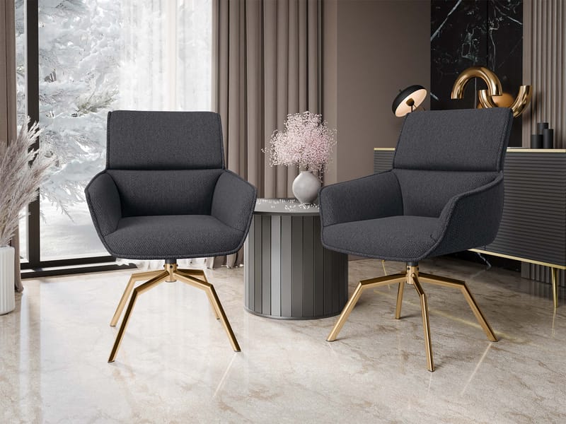 Calrosen Kontorstol 2-pakning - Grå - Møbler - Stoler - Kontorstol & skrivebordsstol