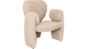 Calvero lenestol i stoff - Beige - Møbler - Stoler - Lenestoler