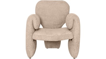 Calvero lenestol i stoff - Beige - Møbler - Stoler - Lenestoler