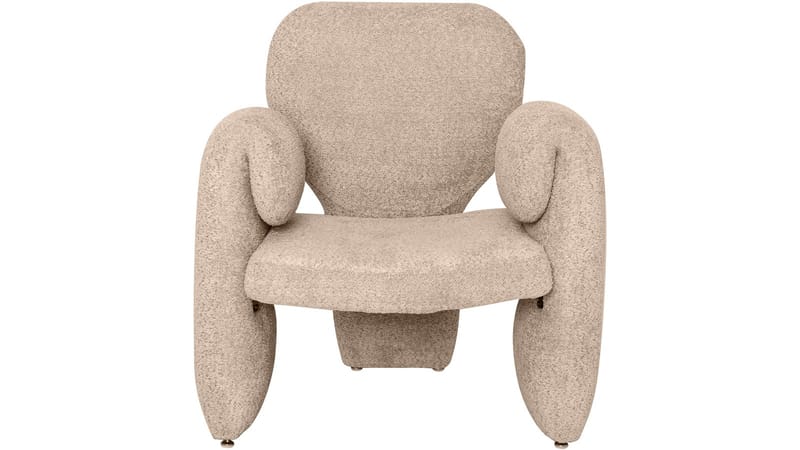 Calvero lenestol i stoff - Beige - Møbler - Stoler - Lenestoler