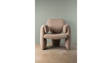 Calvero lenestol i stoff - Beige - Møbler - Stoler - Lenestoler