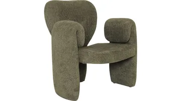 Calvero lenestol i stoff - Grønn - Møbler - Stoler - Lenestoler