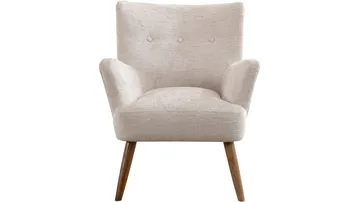 Carlton lenestol i bouclé - Krem - Møbler - Stoler - Lenestoler