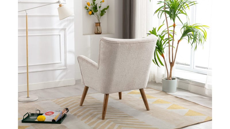 Carlton lenestol i bouclé - Krem - Møbler - Stoler - Lenestoler