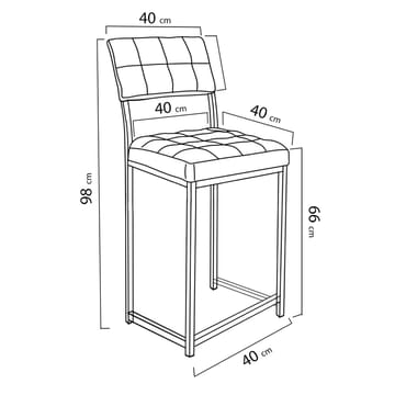 Cenanwesh barstol - Grønn - Møbler - Stoler - Barstol