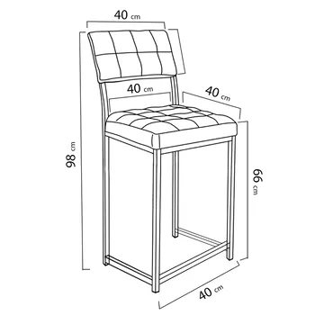 Cenanwesh barstol - Vinrød - Møbler - Stoler - Barstol