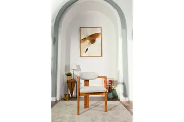 Cheri Lenestol - Krem/Eik - Møbler - Stoler - Spisestuestoler & kjøkkenstoler