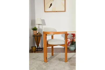 Cheri Lenestol - Krem/Eik - Møbler - Stoler - Spisestuestoler & kjøkkenstoler