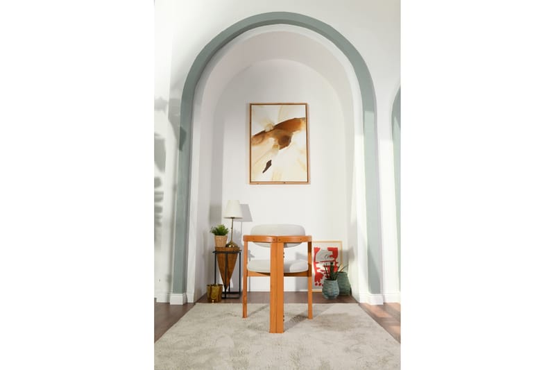 Cheri Lenestol - Krem/Eik - Møbler - Stoler - Spisestuestoler & kjøkkenstoler