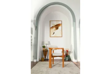 Cheri Lenestol - Krem/Eik - Møbler - Stoler - Spisestuestoler & kjøkkenstoler