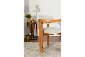 Cheri Lenestol - Krem/Eik - Møbler - Stoler - Spisestuestoler & kjøkkenstoler