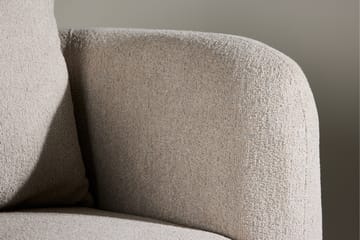 Cielo Modern Rund Lenestol i Stoff - Beige - Møbler - Stoler - Lenestoler