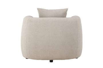 Cielo Modern Rund Lenestol i Stoff - Beige - Møbler - Stoler - Lenestoler