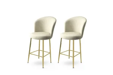 Cindrel Bargruppe 46 cm - Krem/Gull - Møbler - Stoler - Barstol