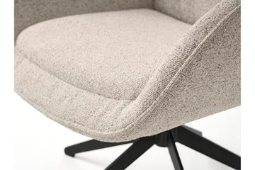 Cydnee Lenestol i Bouclé - Lys Beige - Møbler - Stoler - Lenestoler