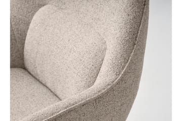 Cydnee Lenestol i Bouclé - Lys Beige - Møbler - Stoler - Lenestoler