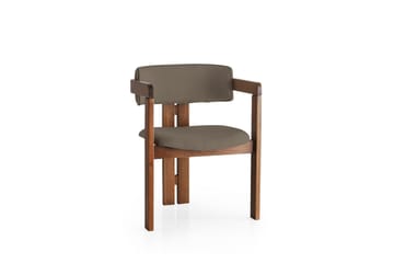 Dellon Lenestol - Valnøtt/Brun - Møbler - Stoler - Spisestuestoler & kjøkkenstoler