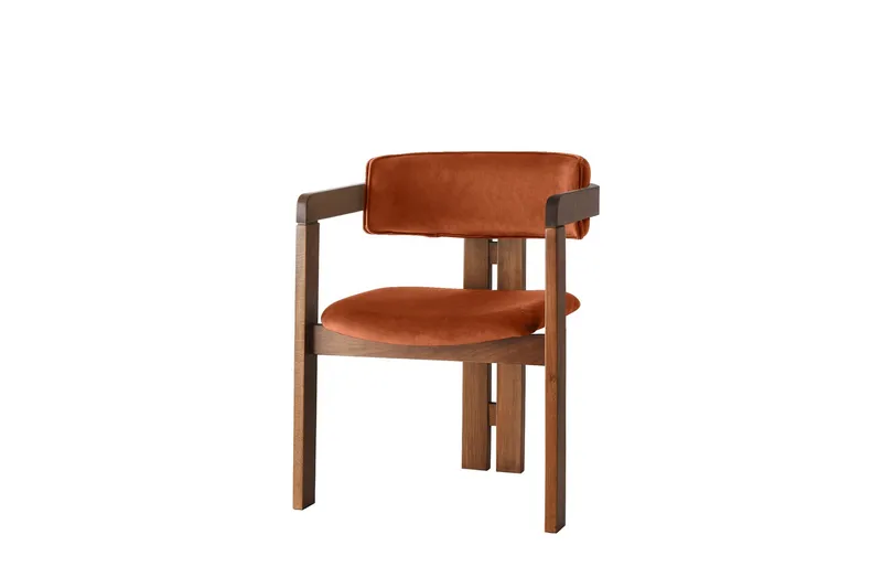 Dellon Lenestol, Valnøtt/Rød