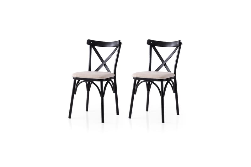 Devereaux Spisestol, Svart/Krem