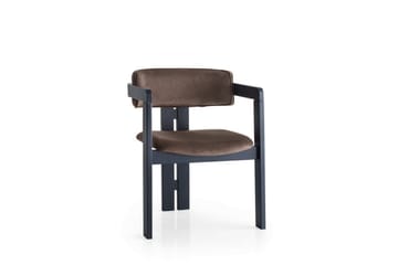 Diontae Lenestol - Svart/Brun - Møbler - Stoler - Spisestuestoler & kjøkkenstoler