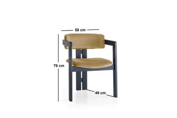 Diontae Lenestol - Svart/Taupe - Møbler - Stoler - Spisestuestoler & kjøkkenstoler
