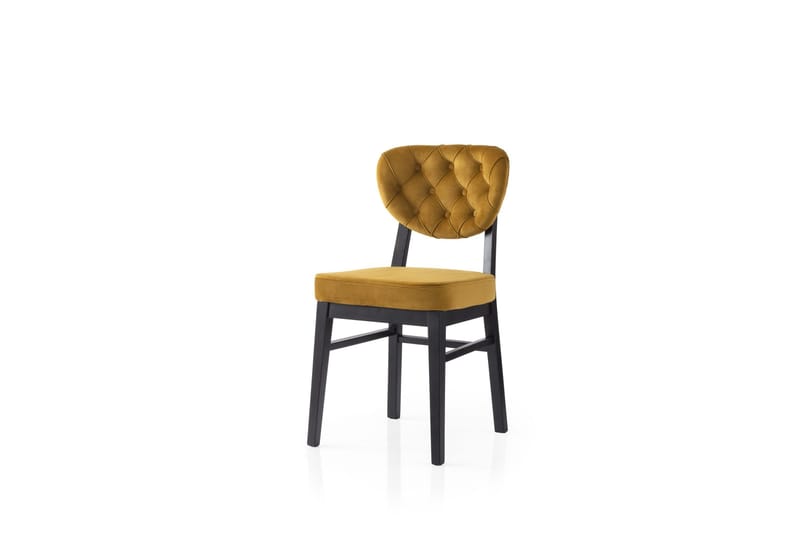Duran Spisestol - Svart/Sennepsgul - Møbler - Stoler - Spisestuestoler & kjøkkenstoler