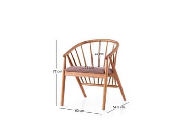 Dwain Lenestol - Eik - Møbler - Stoler - Spisestuestoler & kjøkkenstoler