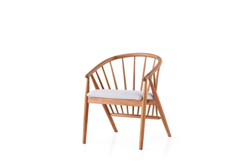 Dwain Lenestol - Eik/Lys grå - Møbler - Stoler - Spisestuestoler & kjøkkenstoler