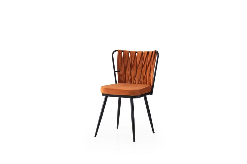 Dyana Spisestol - Svart/Oransje - Møbler - Stoler - Spisestuestoler & kjøkkenstoler