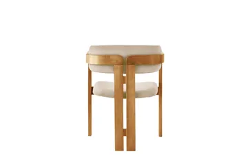 Dylana Lenestol - Eik/Beige - Møbler - Stoler - Spisestuestoler & kjøkkenstoler