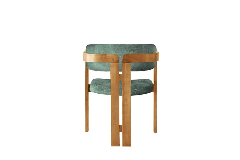 Dylana Lenestol - Eik/Grønn - Møbler - Stoler - Spisestuestoler & kjøkkenstoler