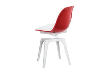 Edoardo Spisestol - Rød/Hvit - Møbler - Stoler - Spisestuestoler & kjøkkenstoler
