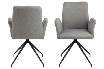 Edwuna Lenestol - Grå - Møbler - Stoler - Spisestuestoler & kjøkkenstoler