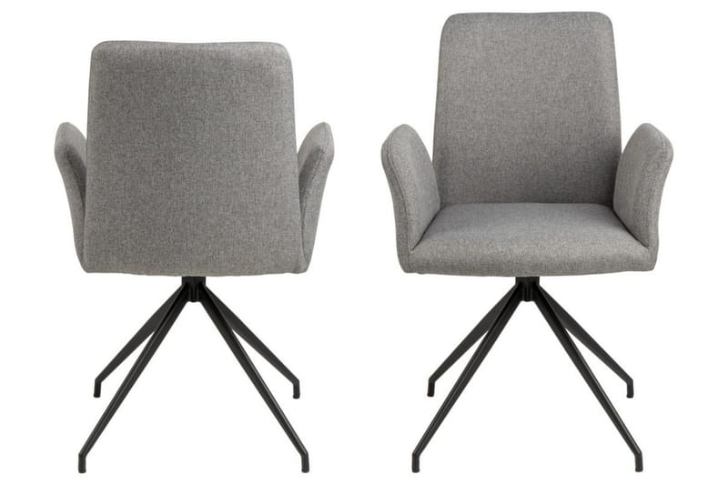 Edwuna Lenestol - Grå - Møbler - Stoler - Spisestuestoler & kjøkkenstoler