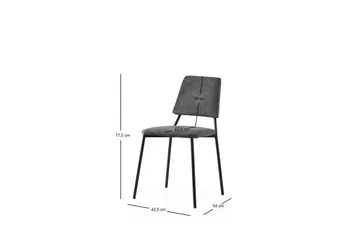 Elita Spisestol - Svart/Antrasitt - Møbler - Stoler - Spisestuestoler & kjøkkenstoler