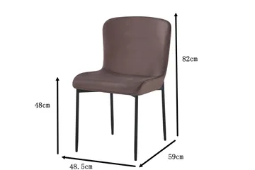 Elsie Spisestol Fløyel - Brun - Møbler - Stoler - Spisestuestoler & kjøkkenstoler